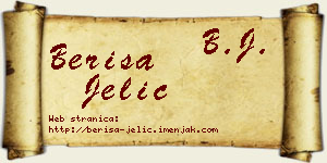 Beriša Jelić vizit kartica